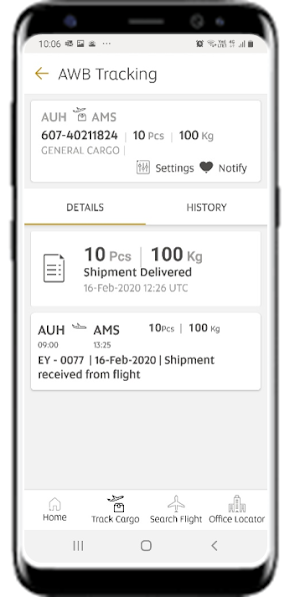Etihad Cargo Screenshot 2