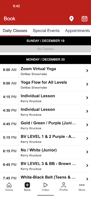 USA Karate & Platinum Yoga Screenshot 1