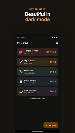 Onseol: Countdown Widget Screenshot 2