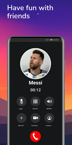 Messi Que Miras Bobo fake call Screenshot 3