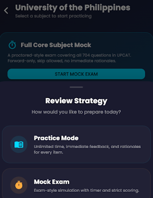 UPCAT USTET DCAT ACET REVIEWER Screenshot 2