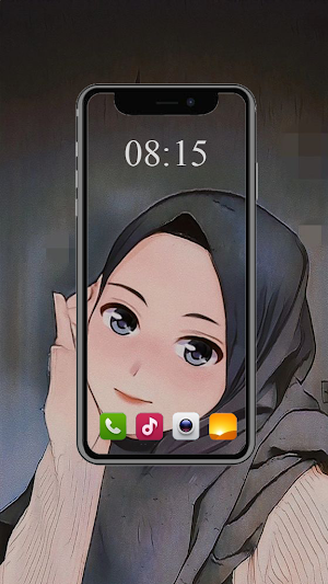 anime hijab wallpaper Screenshot 0
