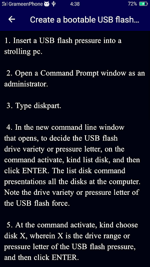 Create Bootable Drive Guide Screenshot 1