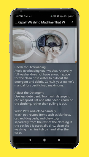 learn repair washing machine Screenshot 1