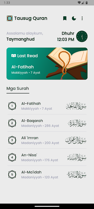 Tausug Quran Screenshot 0