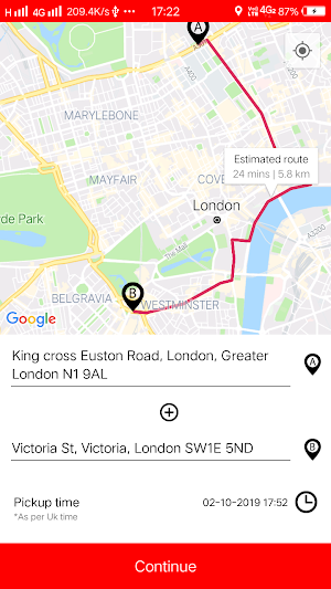 Al Haji London Cars Chauffeur Screenshot 2