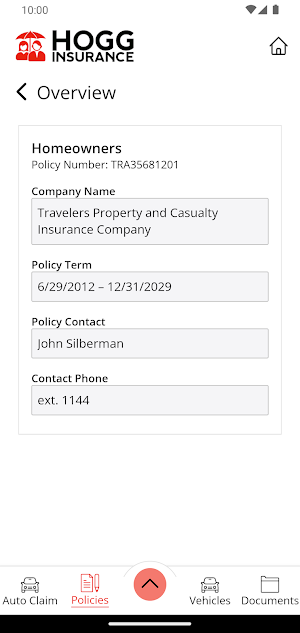 Hogg Insurance Screenshot 3