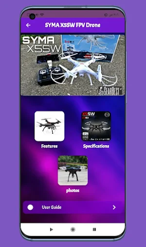 SYMA X5SW FPV Drone Guide Screenshot 0