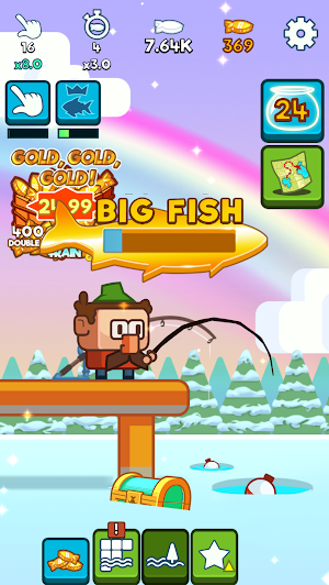 Bait & Click: Idle Fishing Screenshot 1
