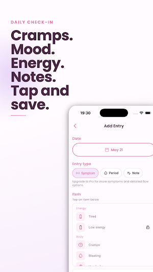 Teen Period Tracker Screenshot 2