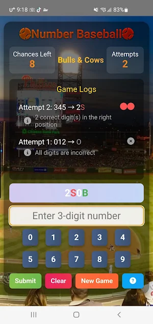Number Baseball Screenshot 1