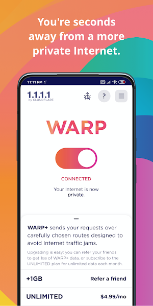 1111 VPN Proxy - VPN Lite Screenshot 1