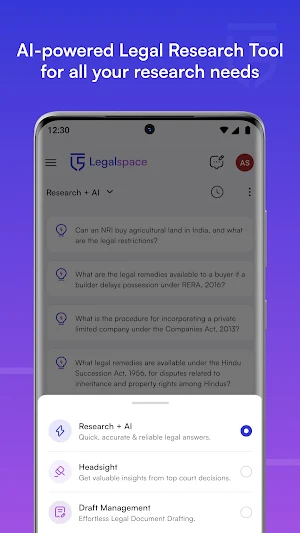 Legalspace.ai: Research & Work Screenshot 2