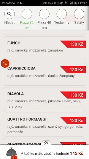 Pizza Pronto Kostelec Screenshot 2