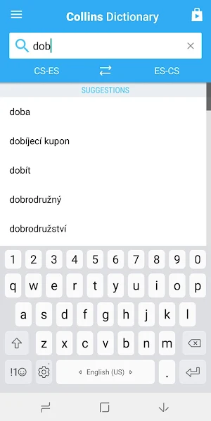 Spanish-Czech Dictionary Screenshot 0