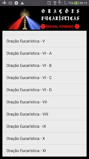Orações Eucarísticas em Português Screenshot 2