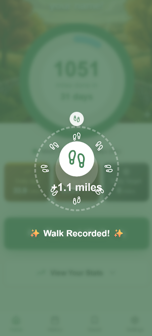 1000 Miles - Walking tracker Screenshot 2