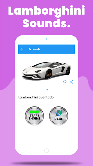 Car sounds engine Screenshot 1