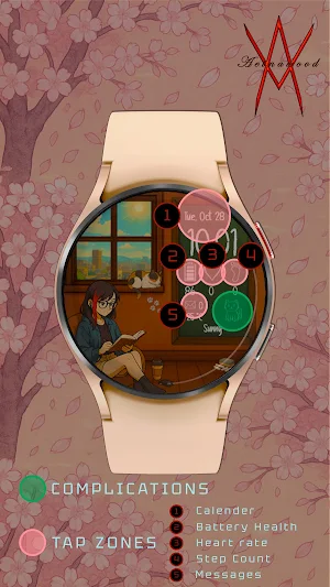Anime Live Weather Watch Face Screenshot 2