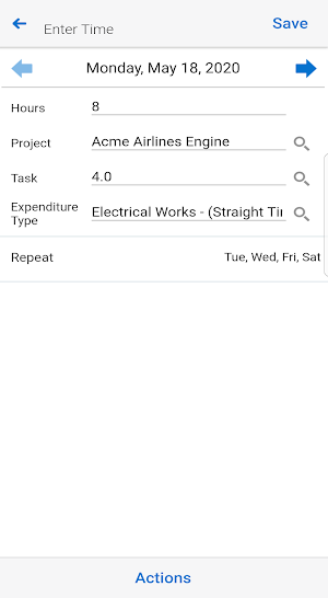 Timecards for EBS Screenshot 3