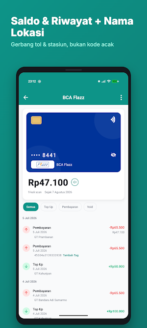 Cek Saldo Kita: e-Money NFC Screenshot 2