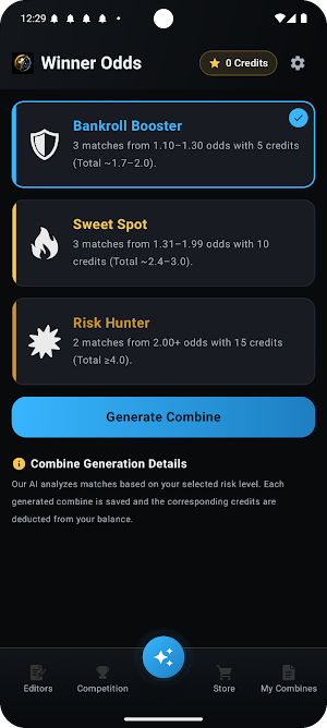 Winner Odds Screenshot 0
