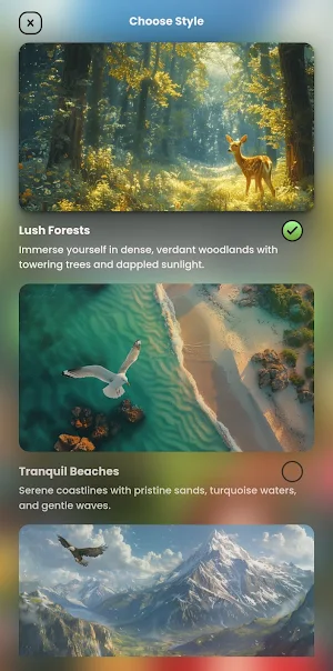AI Nature Wallpaper App Screenshot 0