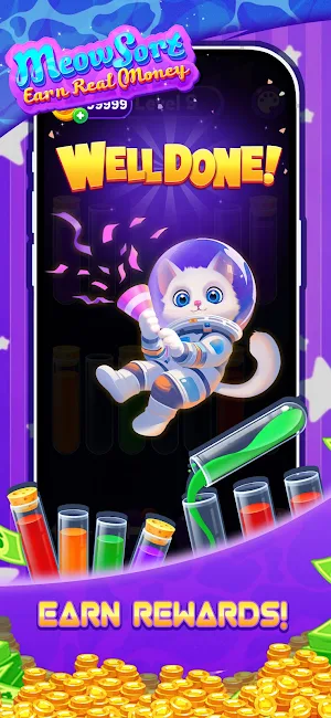 Meow Sort - Earn real money Screenshot 2