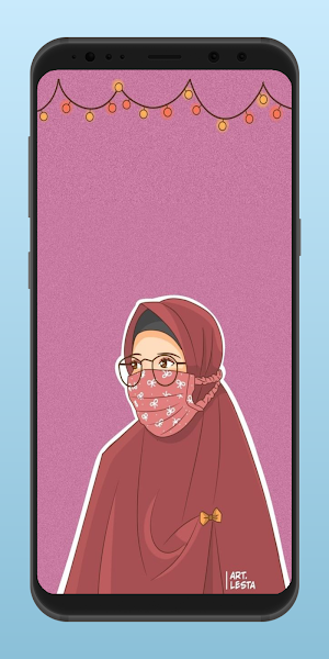 Aesthetic Moslem Hijab Wallpaper 4K Screenshot 3
