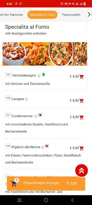 Tramonto Pizzeria Screenshot 3