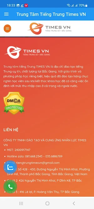Trung Tâm Tiếng Trung Times VN Screenshot 0