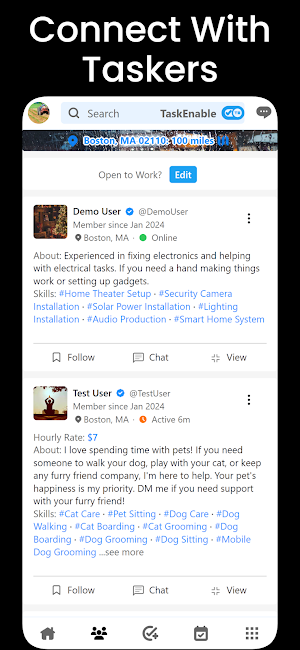 TaskEnable: Local Connect Screenshot 1