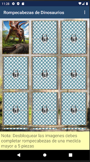 Rompecabezas de Dinosaurios Screenshot 1