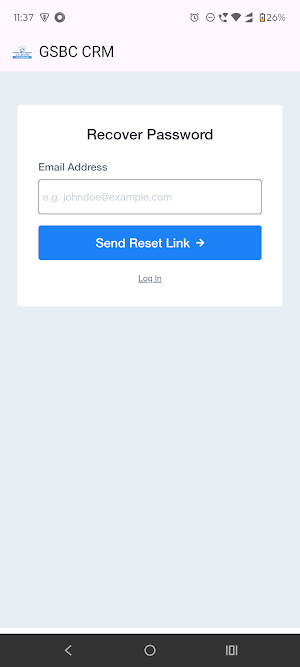 GSBC CRM Screenshot 2