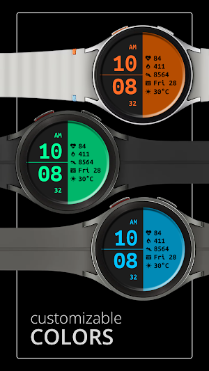 DADAM113: Digital Watch Face Screenshot 1