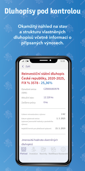 Dluhopis ČR Screenshot 3