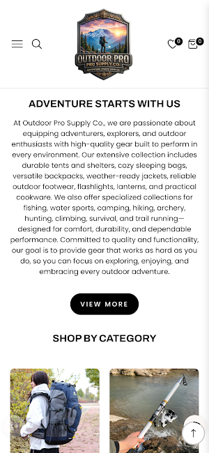 Outdoor Pro Supply Co Screenshot 1