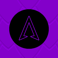 Purple On Black Line Icons