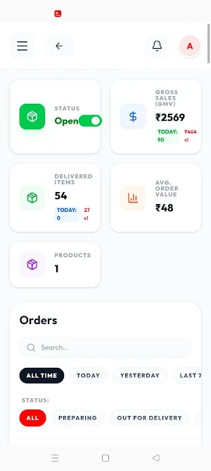 Tarzit - Partner Panel Screenshot 0