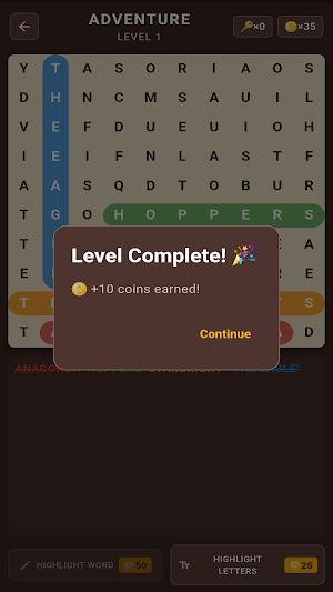 Movie Word Search Screenshot 3