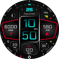 A410 Neon Watch Face Wear OS