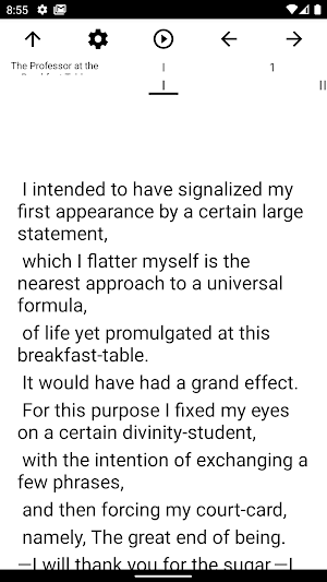 Book, The Professor at the Breakfast Table Screenshot 1