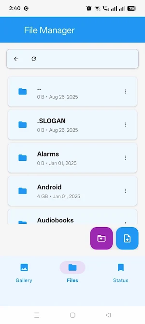 Gallery and File Manager Screenshot 1