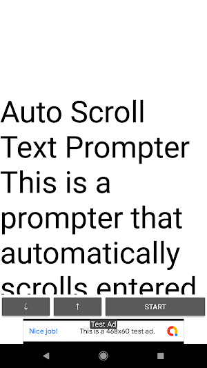 Auto Scroll Text Prompter Screenshot 0