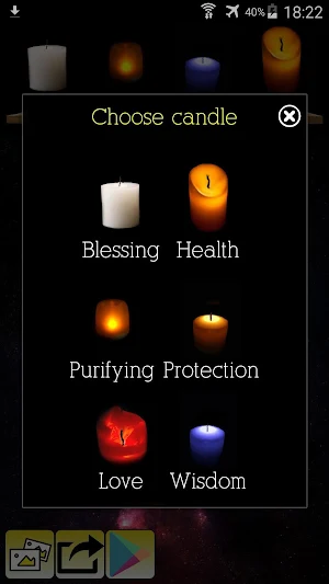 Candles and flowers Screenshot 1