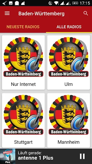 Baden-Württemberg Radiosender Screenshot 3