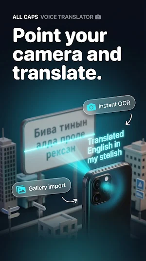 Translate: Voice & Camera Scan Screenshot 1