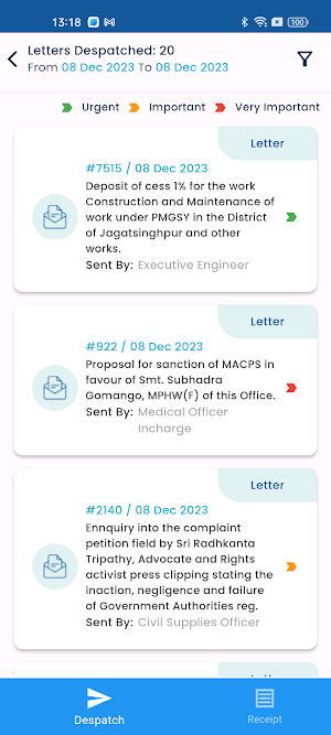 eDespatch Citizen Screenshot 2