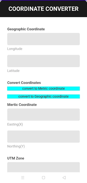 Coordinate converter Screenshot 1