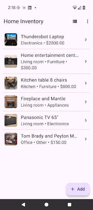 Home Inventory for Insurance Screenshot 3